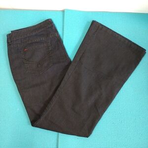 Sofia Vergara Women's Low Rise Jeans Flare Leg - Blue Ink Wash Size 16